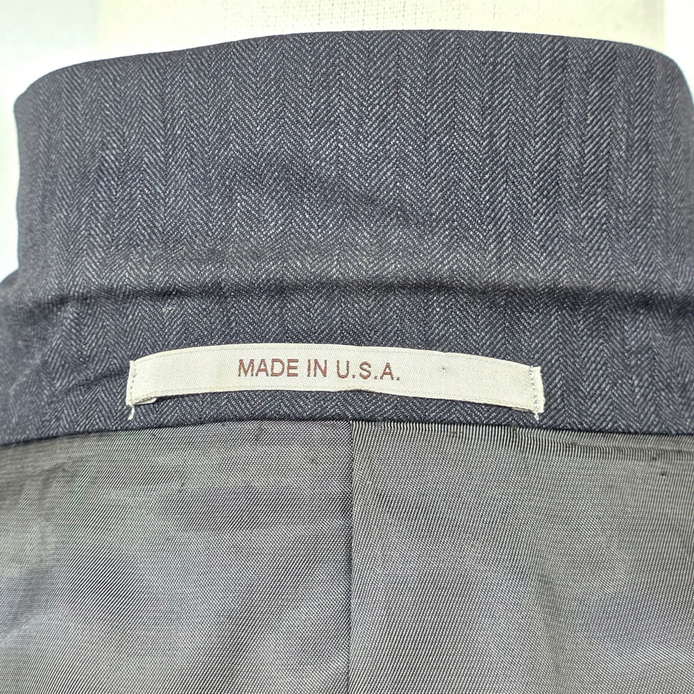 Quiet Luxury Hickey Freeman Herringbone Suit Men’s 42L USA Tailored - Picture 11 of 16